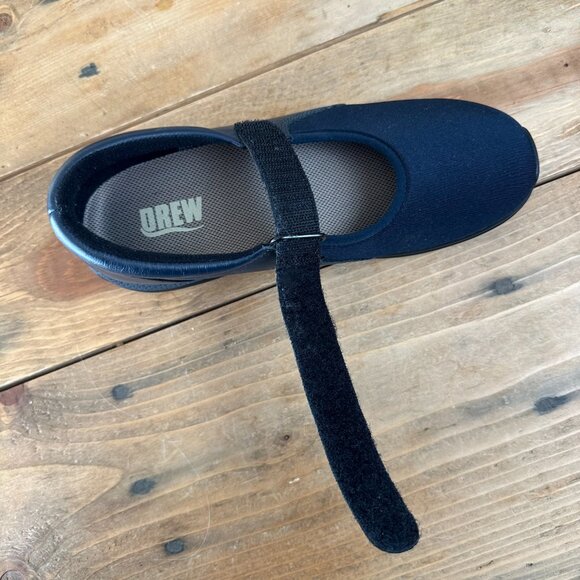 Navy Nappa DREW shoes‎ Mary Jane Style Size 6 Hook and loop Magnolia - Picture 6 of 7